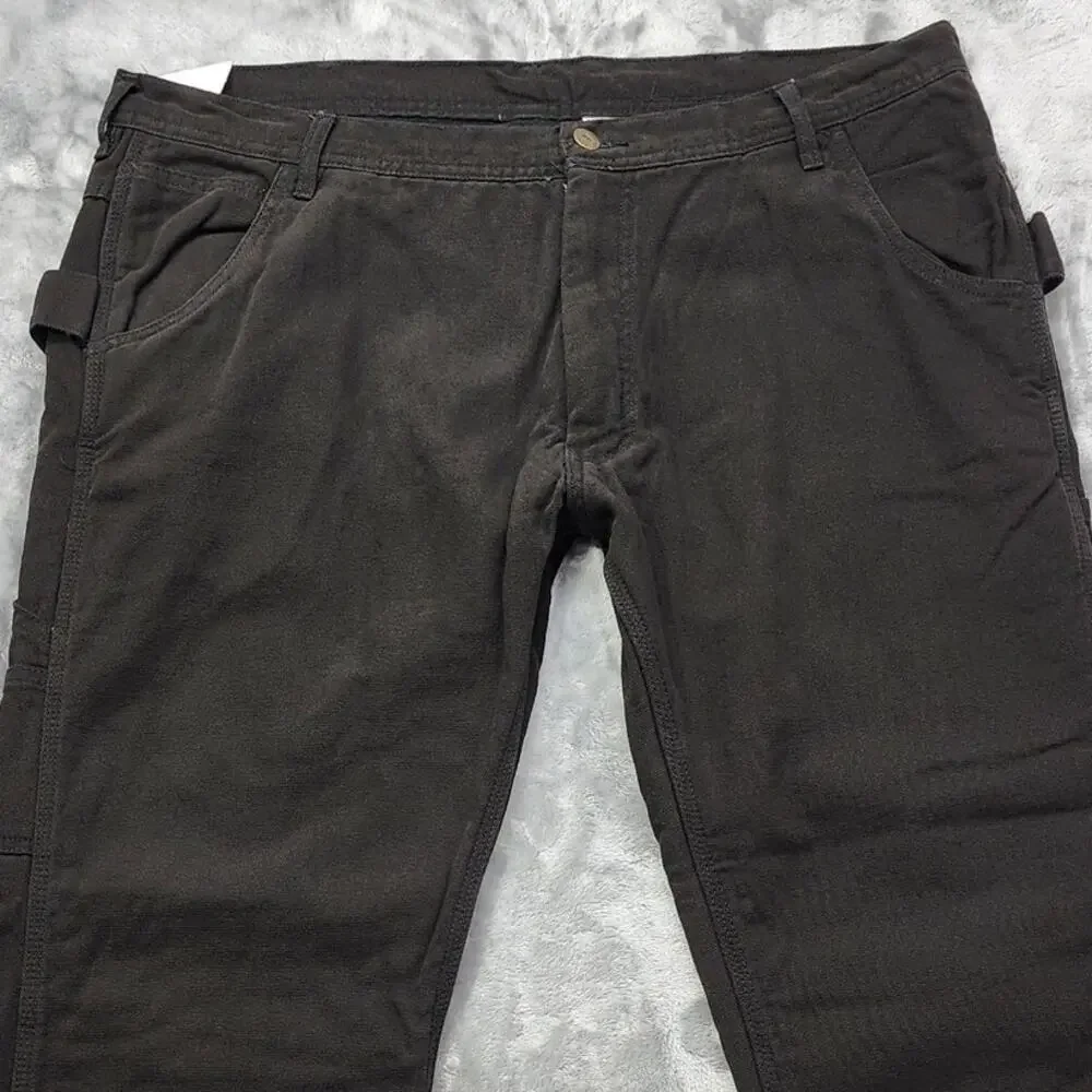 NEW Polar King Key Pants Mens‎ 40X32 Black Fleece Lined Canvas Carpenter Utility